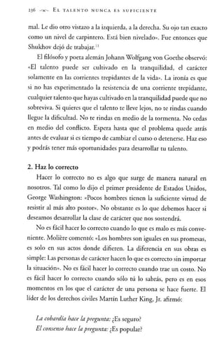 El talento nunca es suficiente - Jhon Maxwell