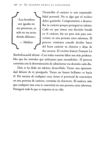 El talento nunca es suficiente - Jhon Maxwell