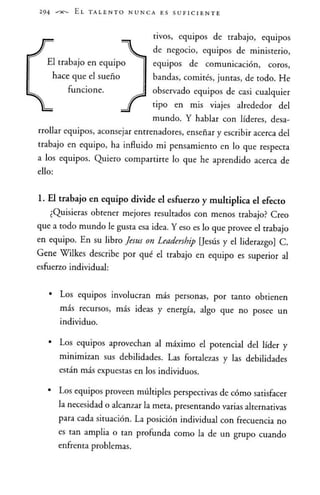 El talento nunca es suficiente - Jhon Maxwell