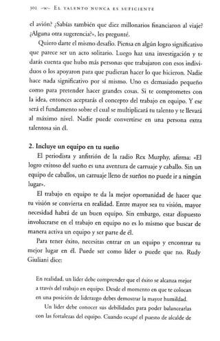 El talento nunca es suficiente - Jhon Maxwell