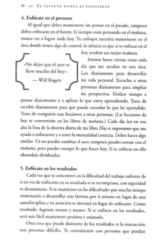 El talento nunca es suficiente - Jhon Maxwell