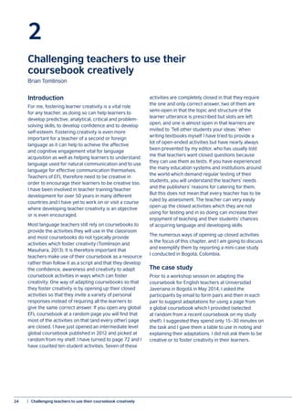 Creativity in the English language classroom | PDF