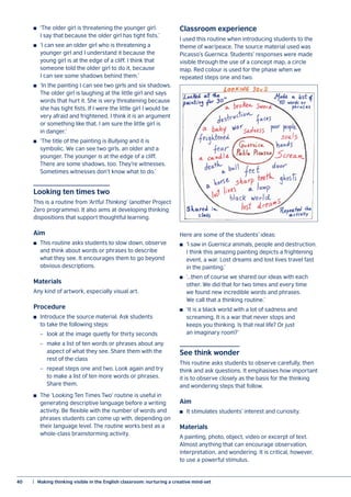 Creativity in the English language classroom | PDF