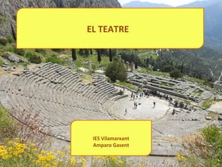 EL TEATRE




 IES Vilamarxant
 Amparo Gasent
 