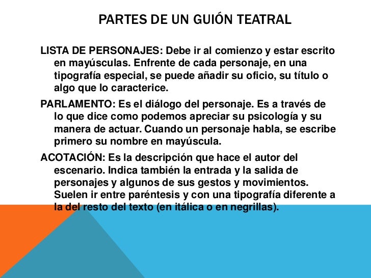 El teatro