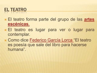 El teatro | PPTX