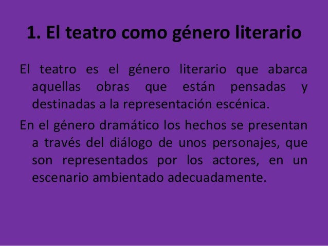 El teatro