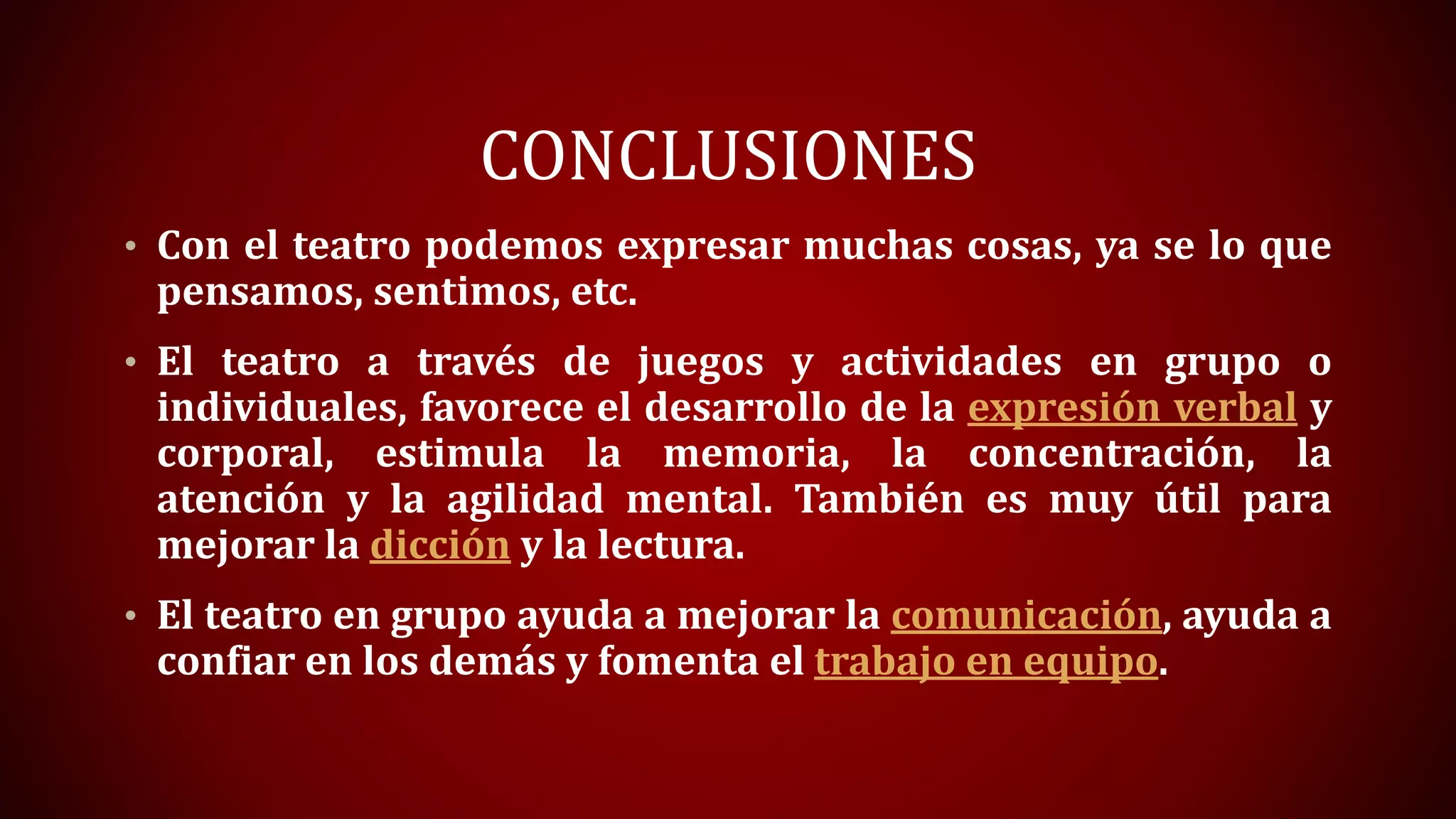 EL TEATRO | PPTX
