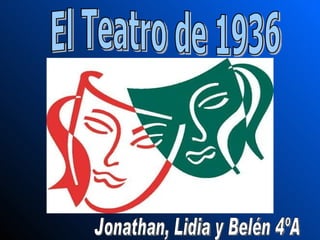 El Teatro de 1936 Jonathan, Lidia y Belén 4ºA 
