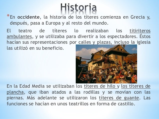 El teatro de títeres