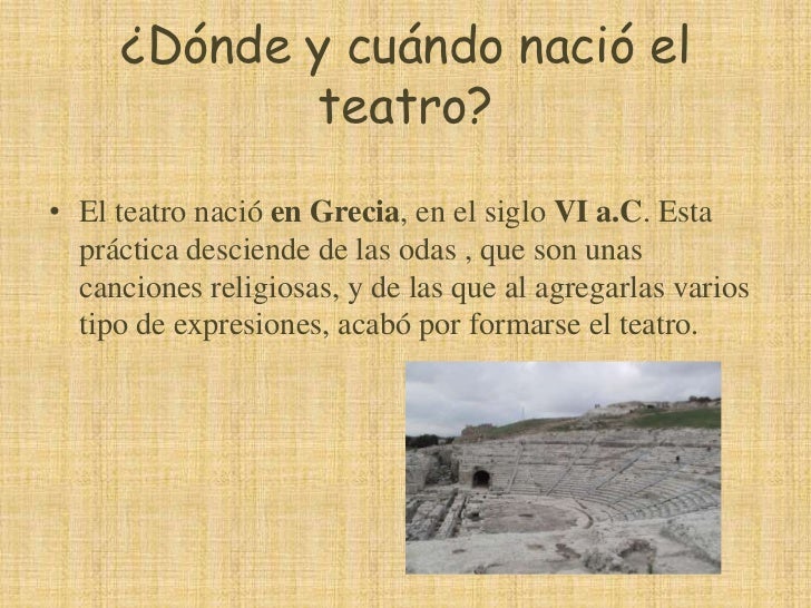 El teatro griego El teatro griego