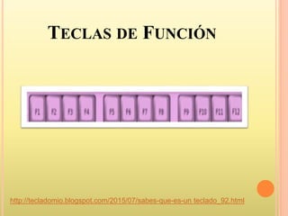 TECLAS DE FUNCIÓN
http://tecladomio.blogspot.com/2015/07/sabes-que-es-un teclado_92.html