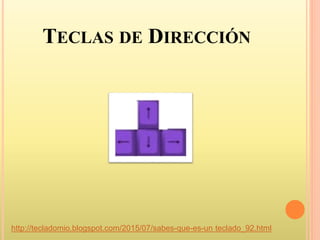 TECLAS DE DIRECCIÓN
http://tecladomio.blogspot.com/2015/07/sabes-que-es-un teclado_92.html