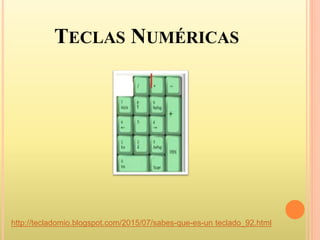 TECLAS NUMÉRICAS
http://tecladomio.blogspot.com/2015/07/sabes-que-es-un teclado_92.html