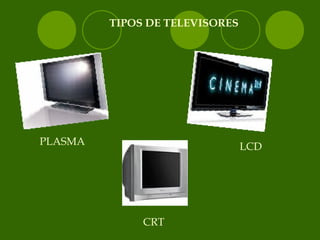 PLASMA LCD CRT TIPOS DE TELEVISORES 