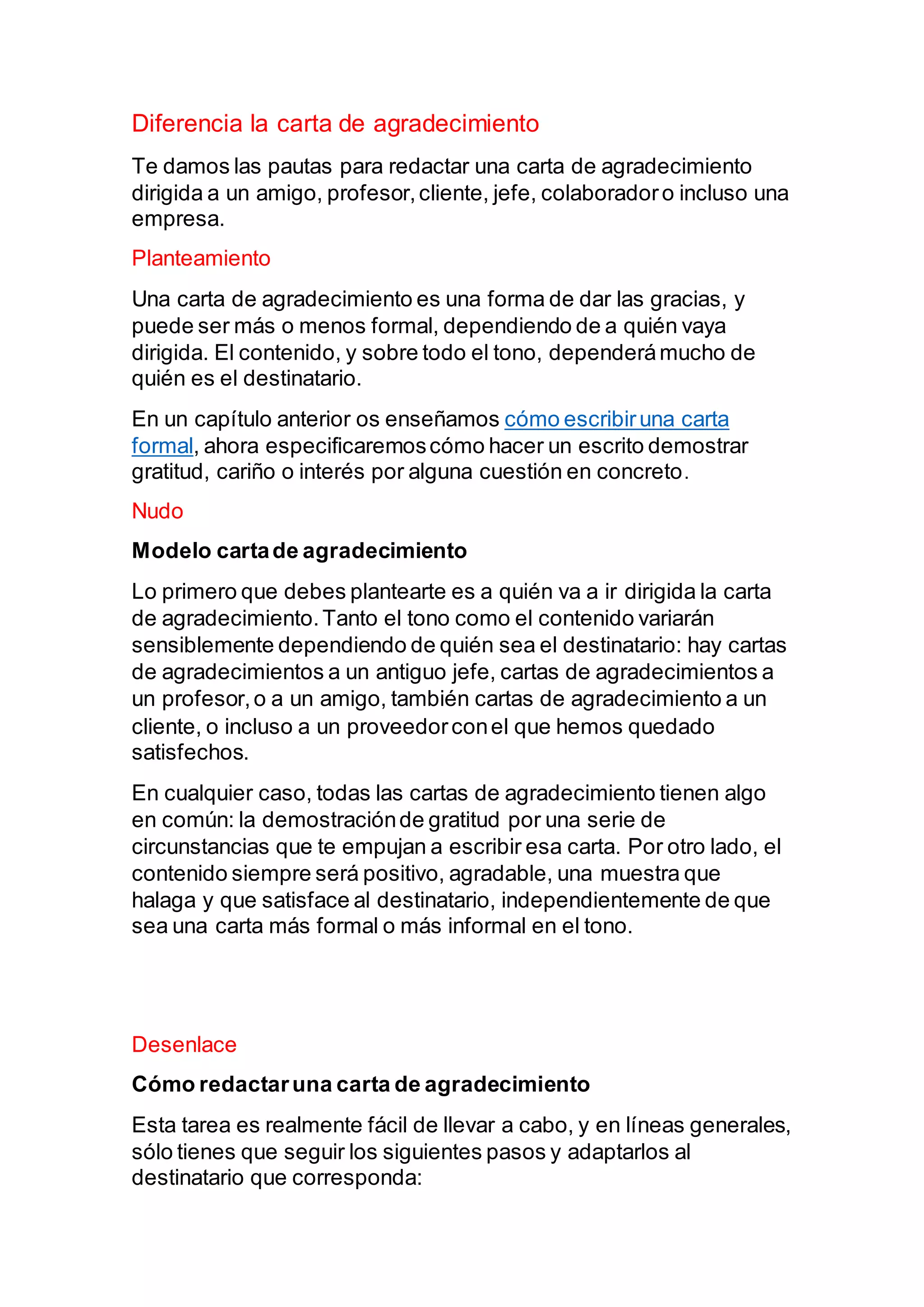 Carta De Agradecimiento Ejemplos Y Formatos Word Pdf My Xxx Hot Girl