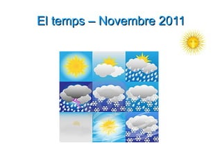El temps – Novembre 2011 