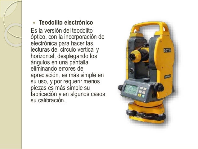 El teodolito