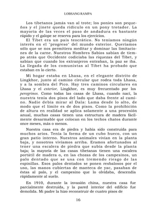 LOBSANG RAMPA
exterior,
peregrinos.
 