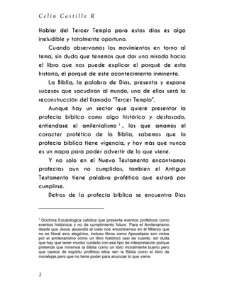 EL TERCER TEMPLO Y EL ANTICRISTO