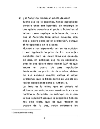 EL TERCER TEMPLO Y EL ANTICRISTO