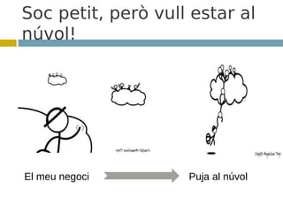 Soc petit, però vull estar al
núvol!




El meu negoci       Puja al núvol
 