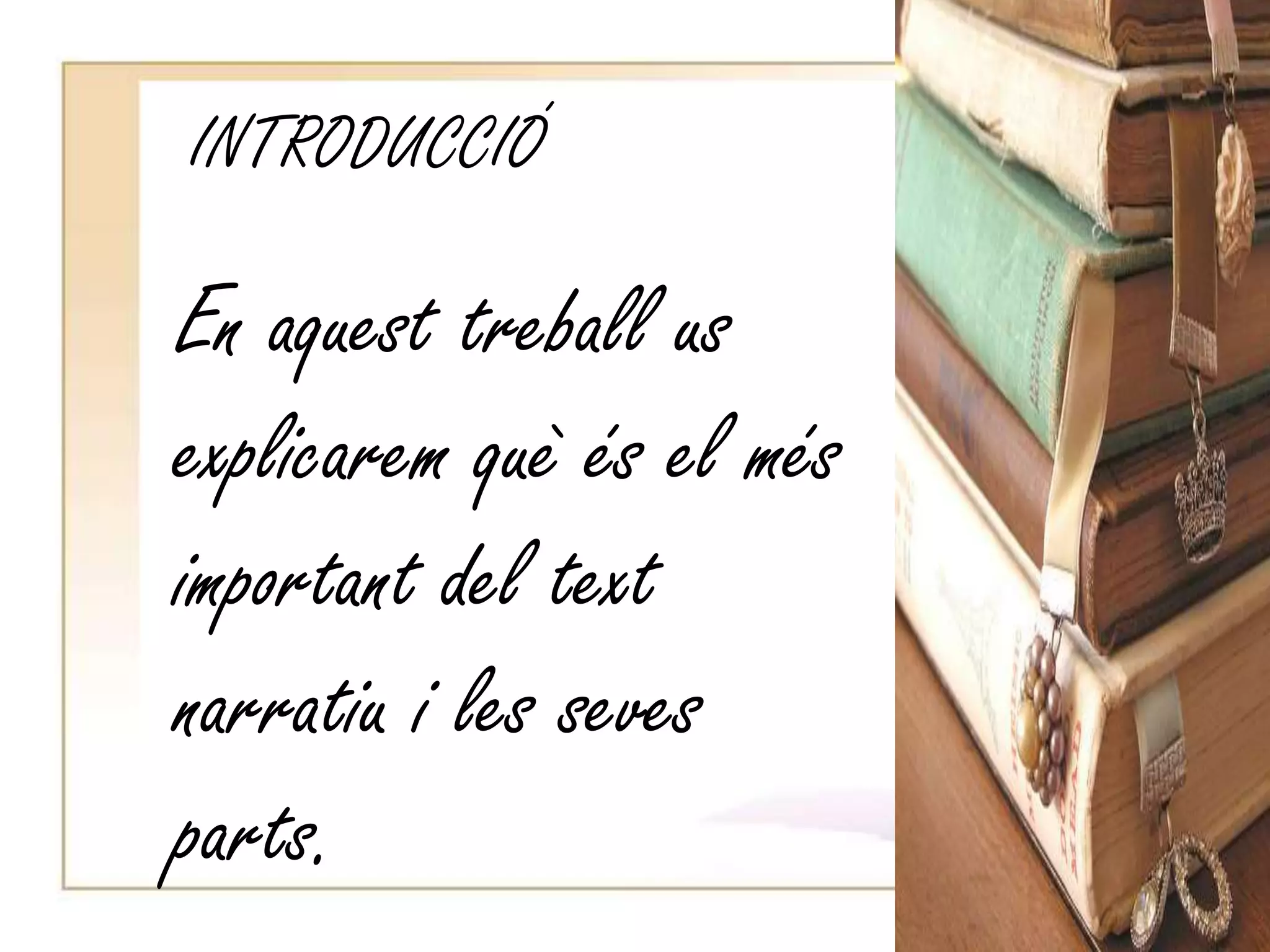 El text narratiu- M. Immaculada | PPTX
