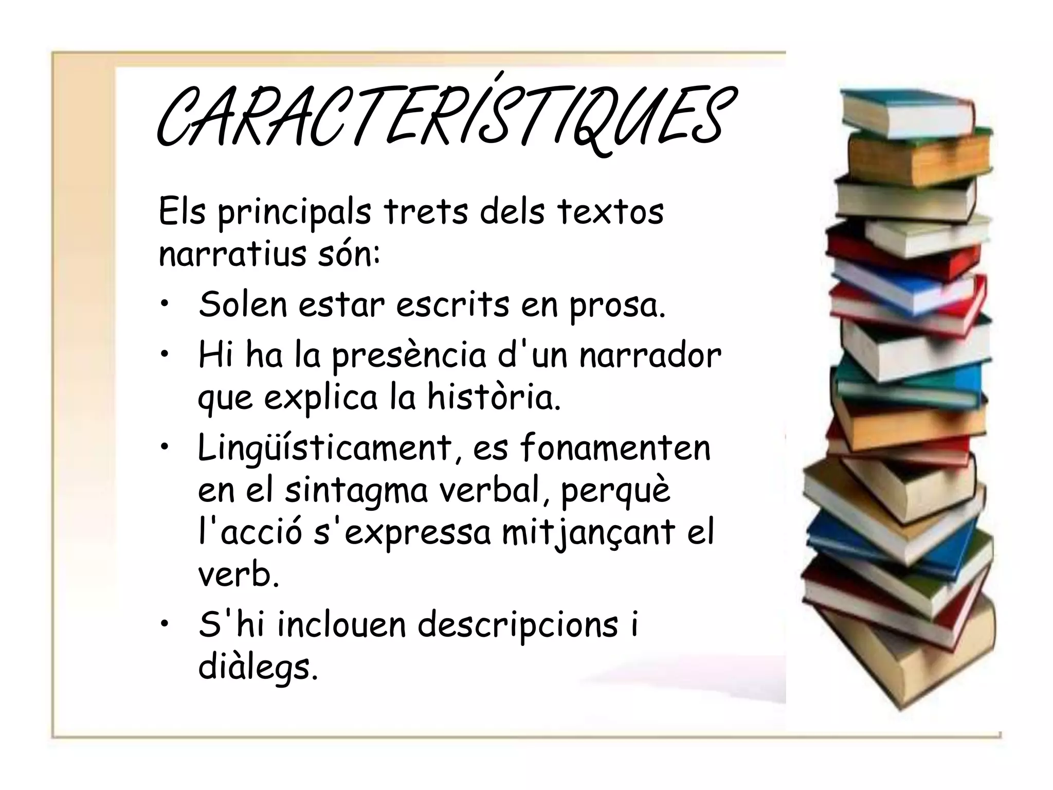 El text narratiu- M. Immaculada | PPTX