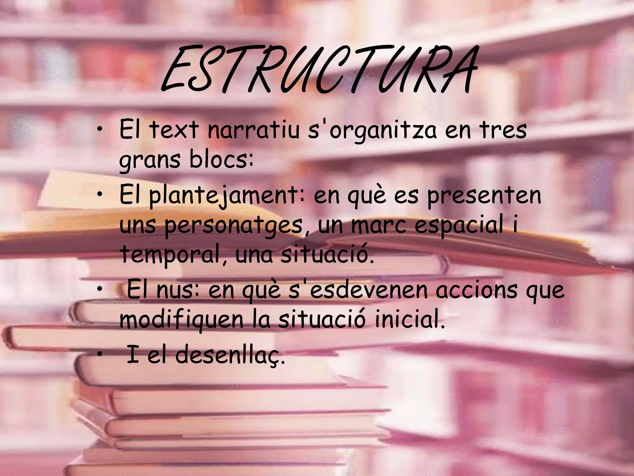 El text narratiu- M. Immaculada | PPTX