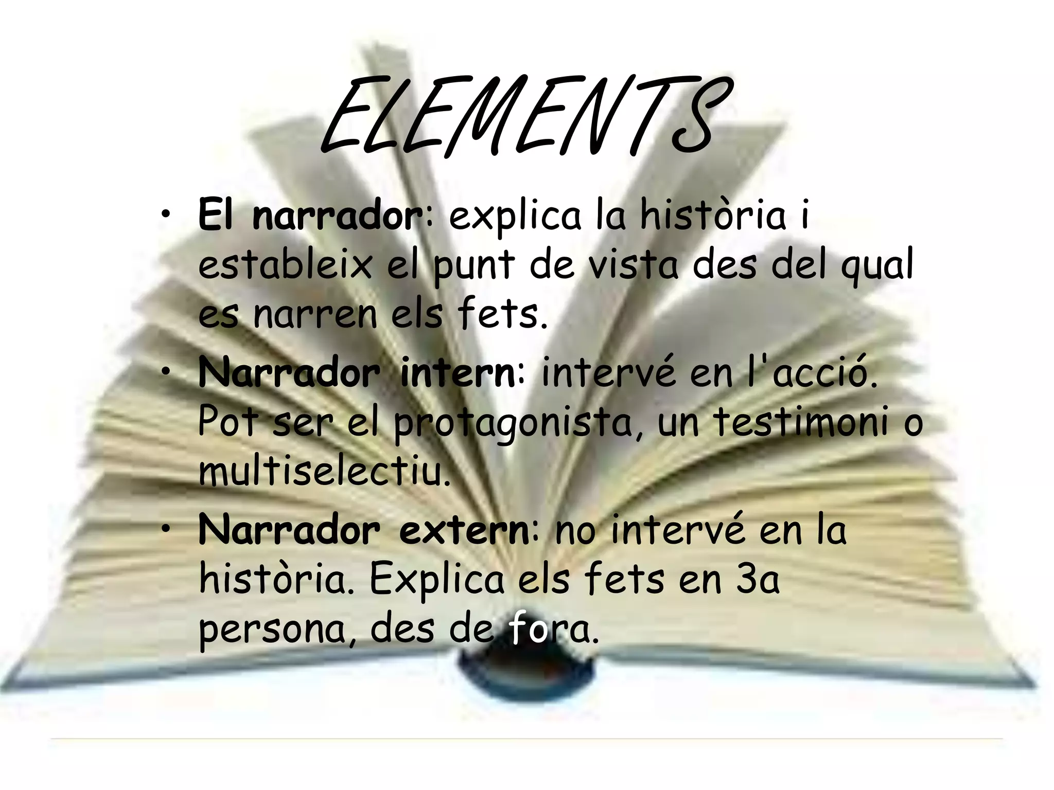 El text narratiu- M. Immaculada | PPTX