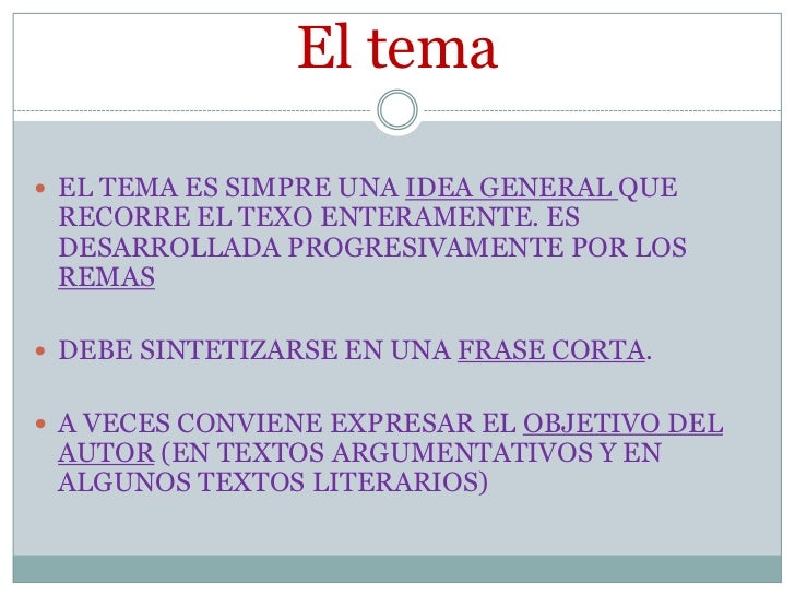 El texto