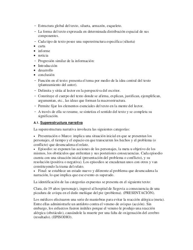 El texto lenguaje