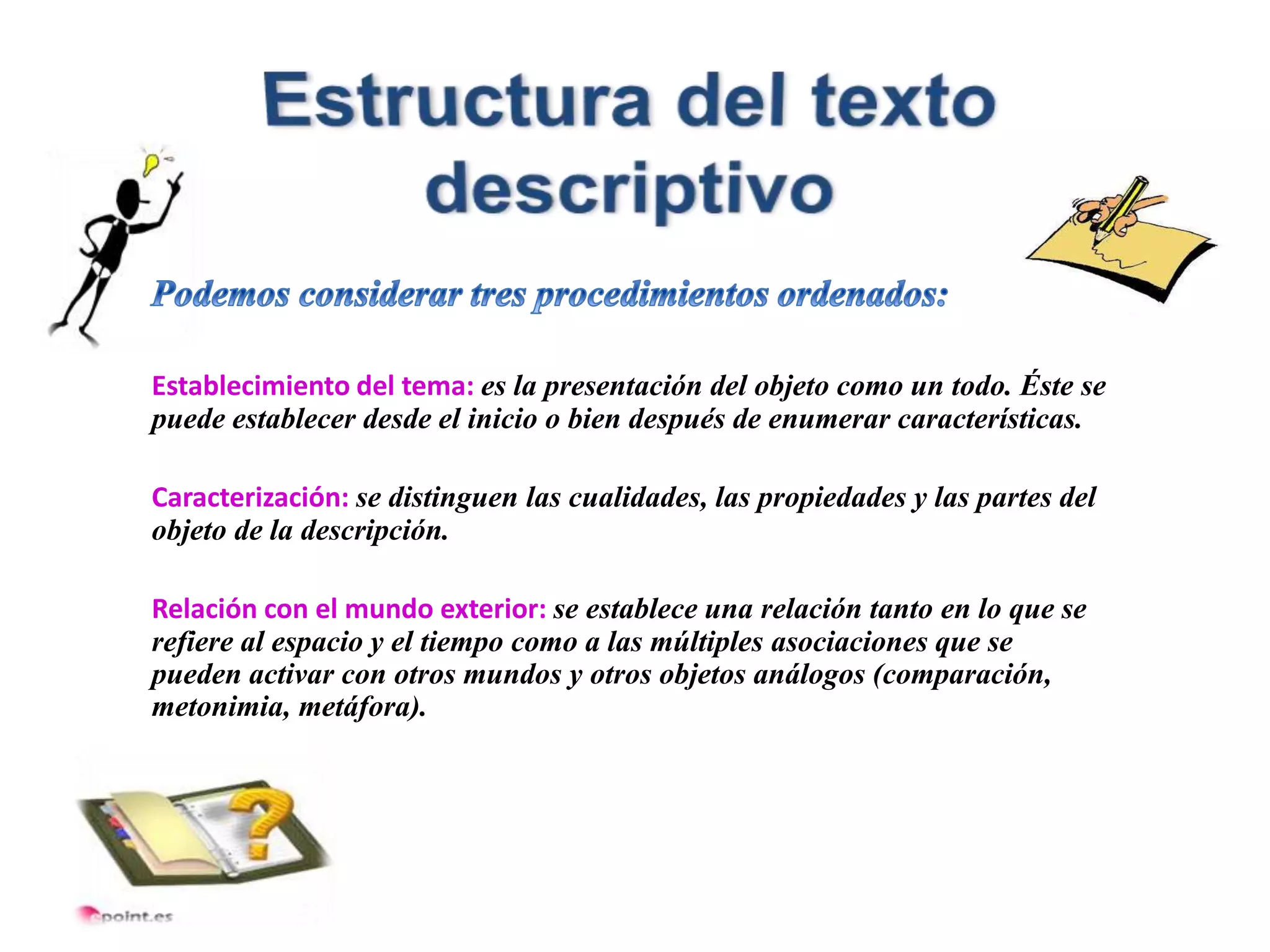 Textp Prescriptivo El texto descriptivo | PPTX