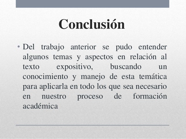 El texto expositivo