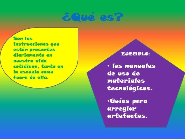 El texto instructivo