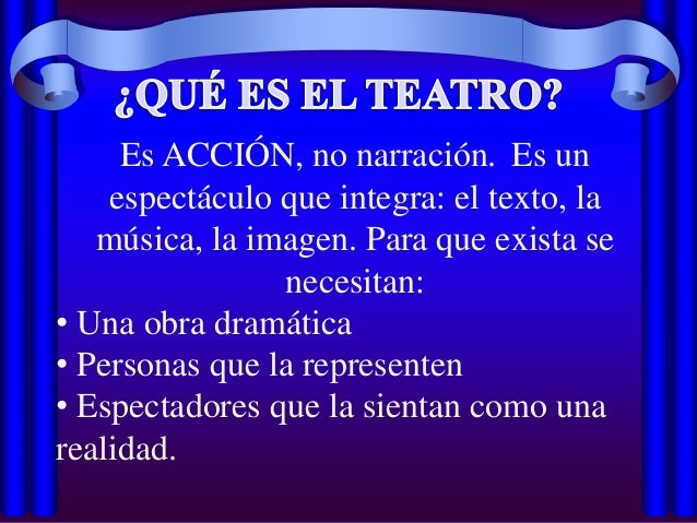 El texto teatral