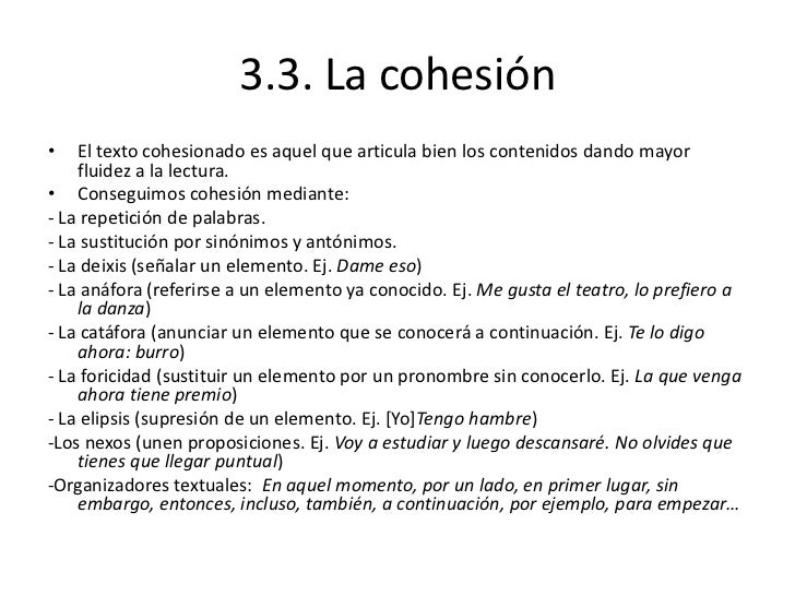 El texto y sus propiedades