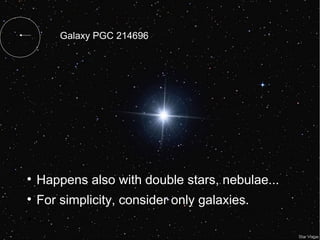 Galaxy PGC 214696





    Happens also with double stars, nebulae...

    For simplicity, consider only galaxies.

 