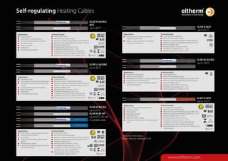 Eltherm Self-Regulating Trace Heating Cables