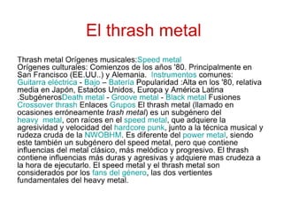 El thrash metal