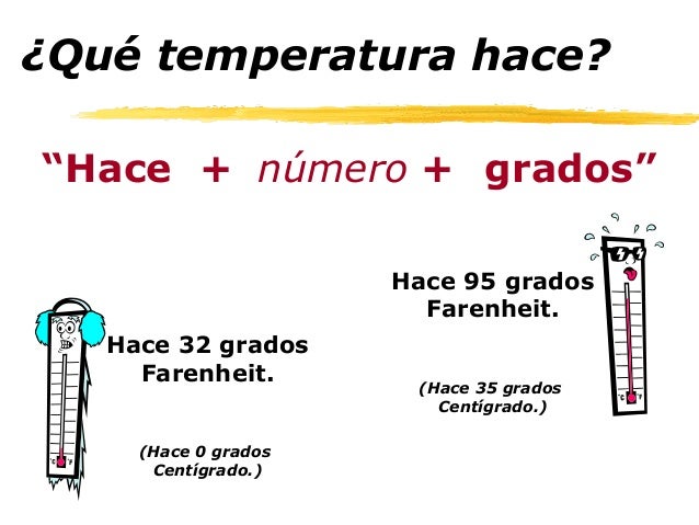qué temperatura hace