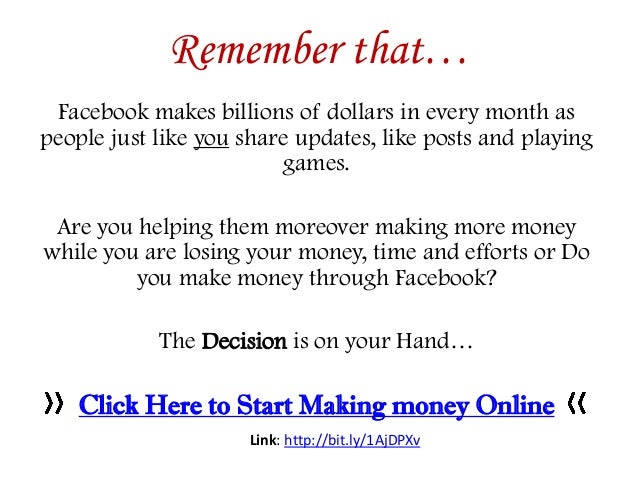 How To Make Money On Facebook The Easiest Way To Make Money With Fac - make money on facebook click below link 11