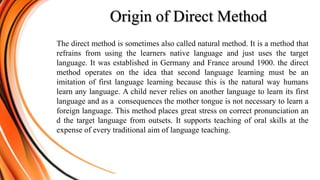 approaches and methods in English Language Teaching E.L.T | PPTX