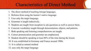 ENGLISH LANGUAGE TEACHING METHODS AND APPROACHES | PPTX