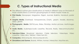 ELTMM : Types of instruction material and media and its 