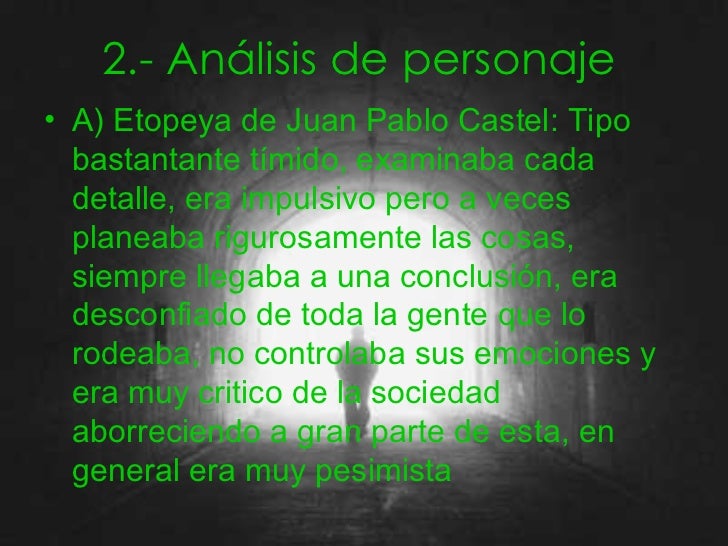 Analisis del libro ¨El túnel¨