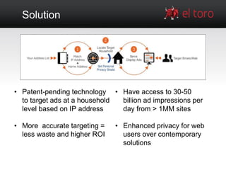 Ip Targeting El Toro IP Targeting Agency Presentation | PPTX