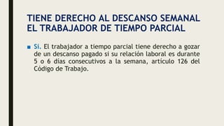 EL TRABAJO A TIEMPO PARCIAL EN GUATEMALA | PPTX