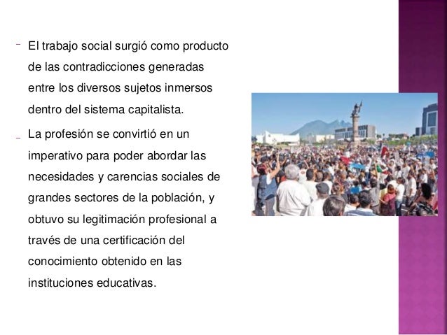 El trabajo social como profesion