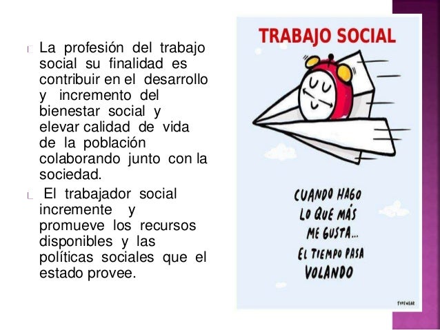 El trabajo social como profesion
